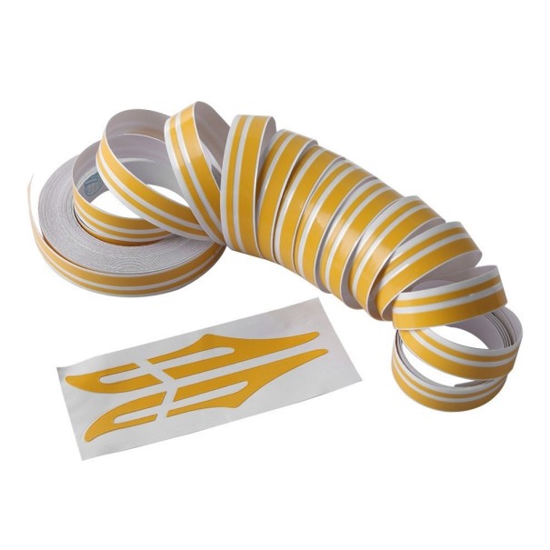 Auto decoratie tape geel