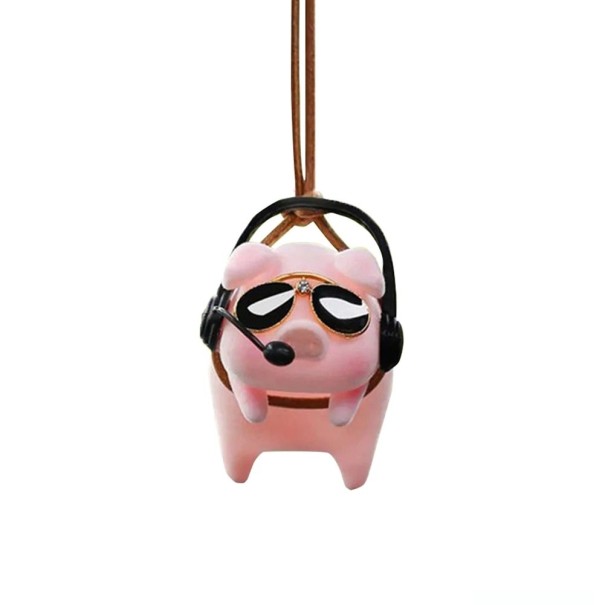 Auto decoratie varken piloot 1