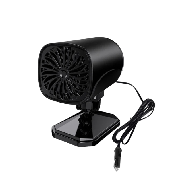 Auto-Heizung und Kühlung, 2-in-1-Auto-Klimaanlage, Auto-Luftheizung, tragbarer Auto-Ventilator, 12 V, 150 W schwarz