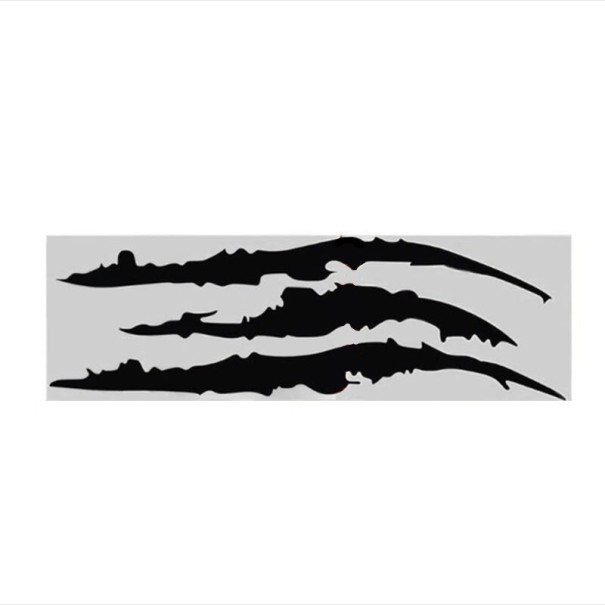 Auto kras sticker zwart