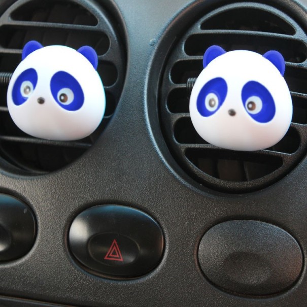 Auto-Lufterfrischer - Panda - 2 Stk blau