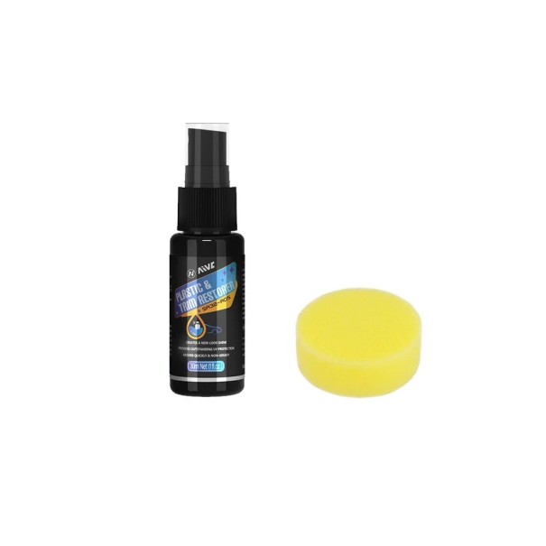 Auto plastic reviver 30 ml Spons in verpakking Restauratie van kunststof onderdelen Exterieur en interieur kunststoffen Auto accessoires Autoverzorging 1
