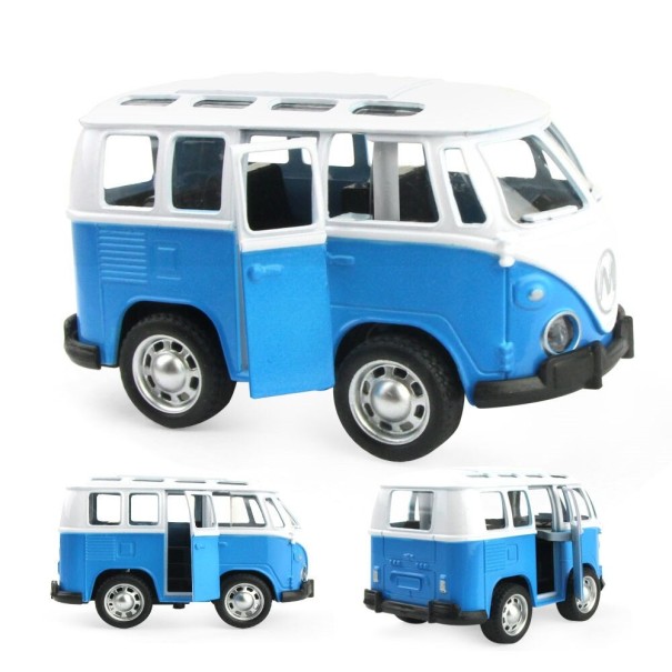 Auto retro bus blu