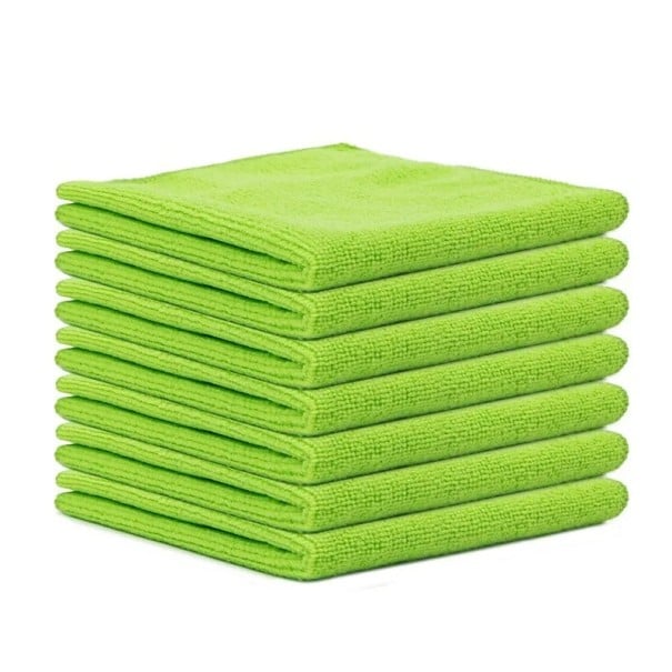 Auto- und Haushaltstuch-Set 30x30 cm 20-tlg. Farbige Tücher zum Reinigen und Polieren von Autos Reinigungstücher grün