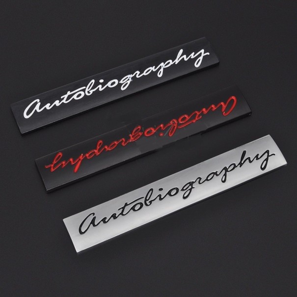 Autobiografie auto sticker