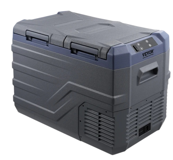 Autochladnička přenosná lednice 32 l kompaktní 618×376×442 mm šedá do auta na cestování výlety i kempování 1