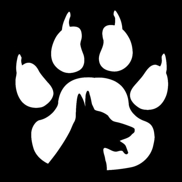 Autocolant Paw Paw argint