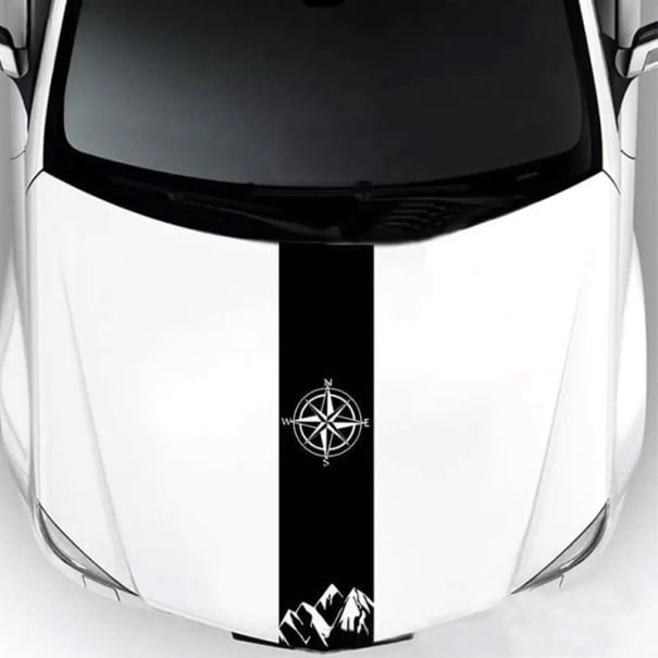 Autocolant pentru capotă Mașină Autocolant decorativ mare pentru autotuning Folie autocolantă puternică cu aderență ridicată Decorație de protecție 1