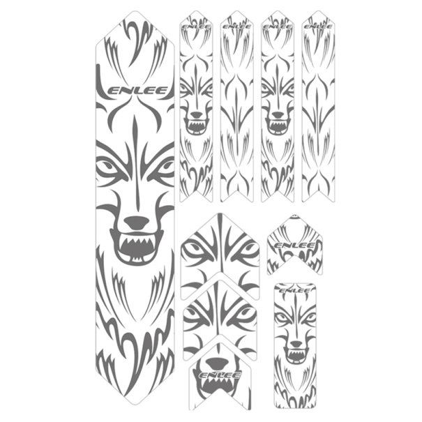 Autocolant protector pentru cadrul bicicletei 38x23x1 cm, folie 3D detașabilă antizgârieturi, bicicletă de șosea, bicicletă de munte, protecție durabilă a cadrului 1