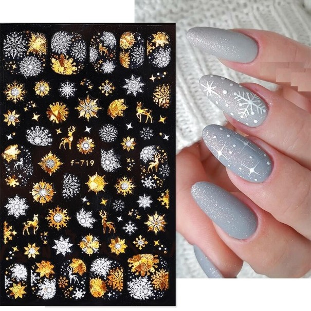 Autocolante 3D pentru unghii de Crăciun N984 7