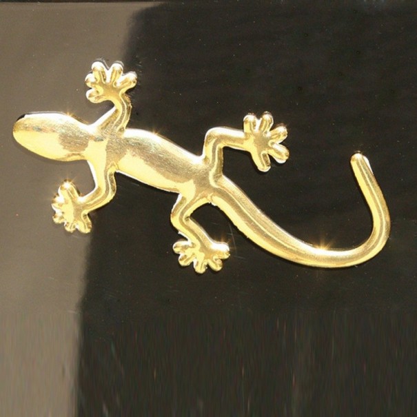 Autocolante de lagarto B500 dourado