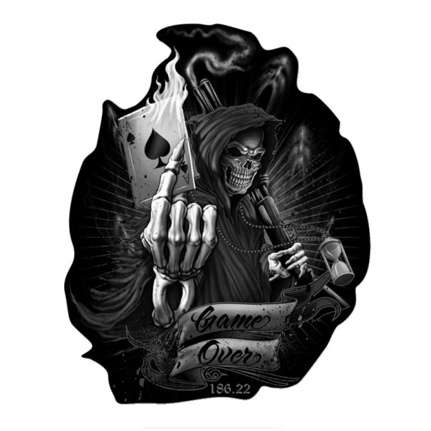 Autocolante de morte 1