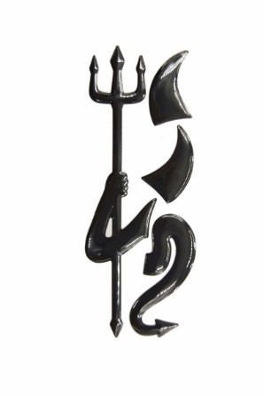 Autocolante - Diabo Volkswagen J2723 preto