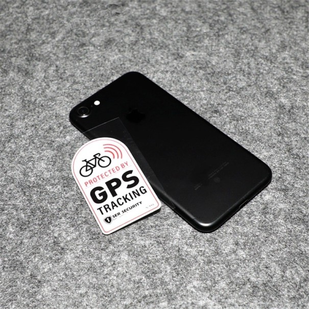 Autocolante para bicicleta contra roubo preto