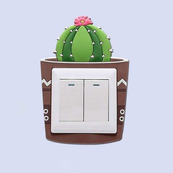 Autocolante para interruptor com cacto 3