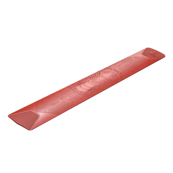 Autocolante protetor para o quadro da bicicleta 40x7x2 cm Protetor contra riscos Cobertura antiderrapante com impressão de cobra Cobertura de corrente Bicicleta de estrada vermelho