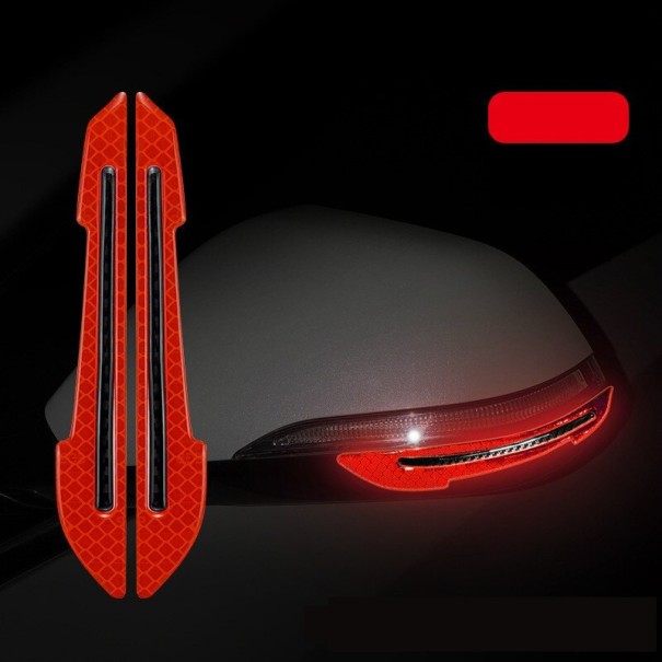 Autocolante reflectorizante 2 buc roșu