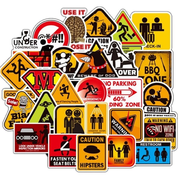 Autocolantes de Aviso 10/30/50 unid 1