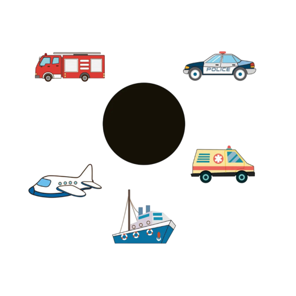 Autocolantes infantis para casa de banho com carros para treino de penico, cores mutáveis, PVC 7 cm 5 unid para motivação das crianças 1