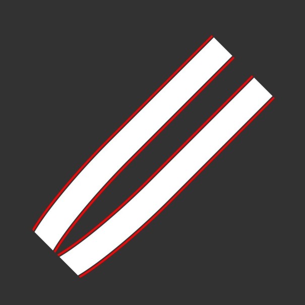 Autocolantes para faixas 2 unid 2