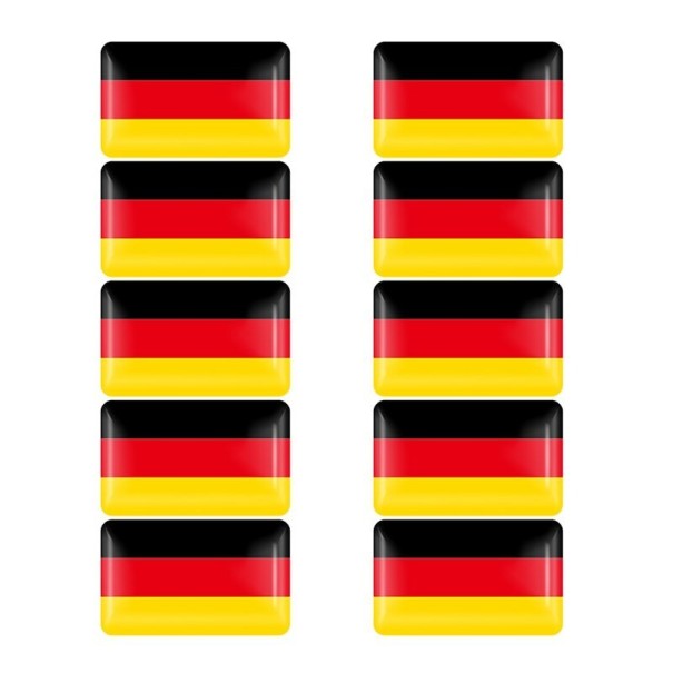 Autocollant drapeau Allemagne 10 pièces 1