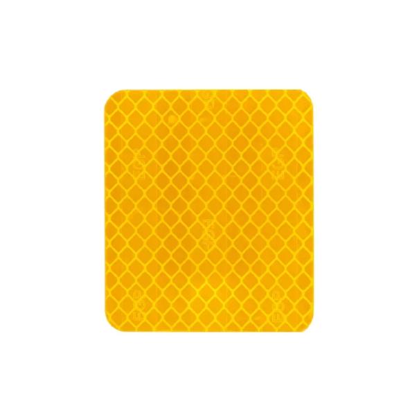 Autocollant réfléchissant 6,7 x 5,4 cm Réflecteur de sécurité pour trottinette électrique Élément de protection pour la visibilité de nuit et au crépuscule jaune