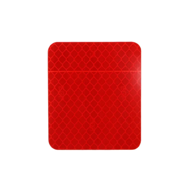 Autocollant réfléchissant 6,7 x 5,4 cm Réflecteur de sécurité pour trottinette électrique Élément de protection pour la visibilité de nuit rouge