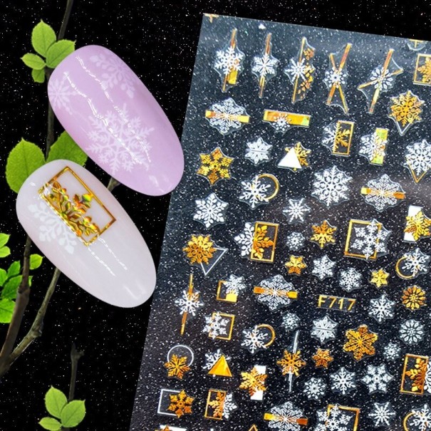 Autocollants 3D de Noël pour ongles 5