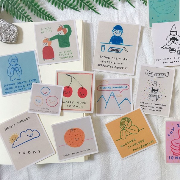 Autocollants avec inscriptions 15 pcs 1