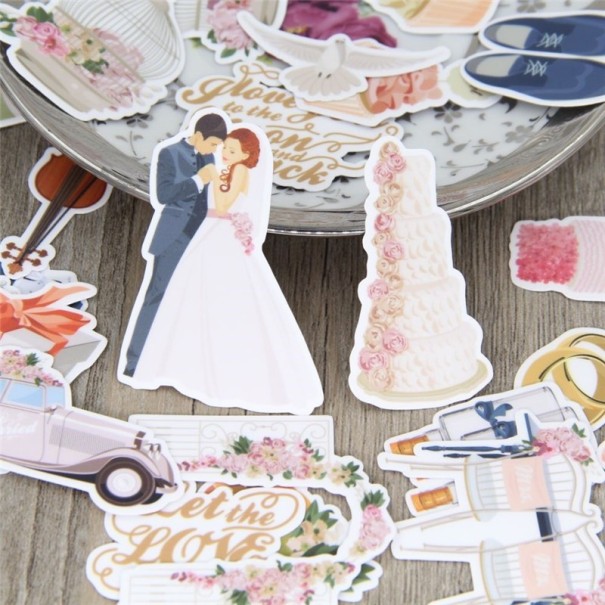Autocollants de mariage 28 pcs 1