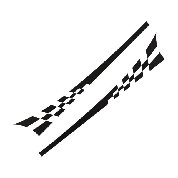 Autocollants de voiture bandes de course 2 pcs 11