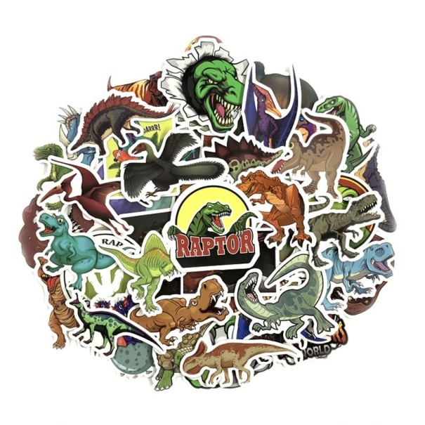 Autocollants dinosaures 50 pcs E335 1