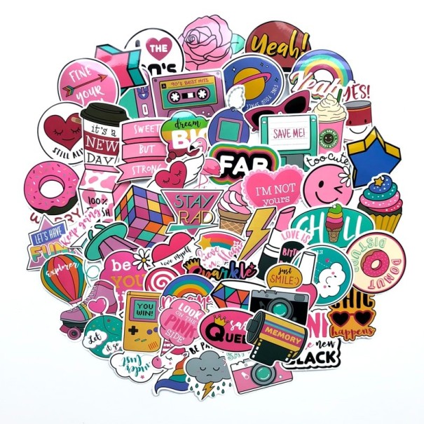 Autocollants pour filles 60 pcs 1
