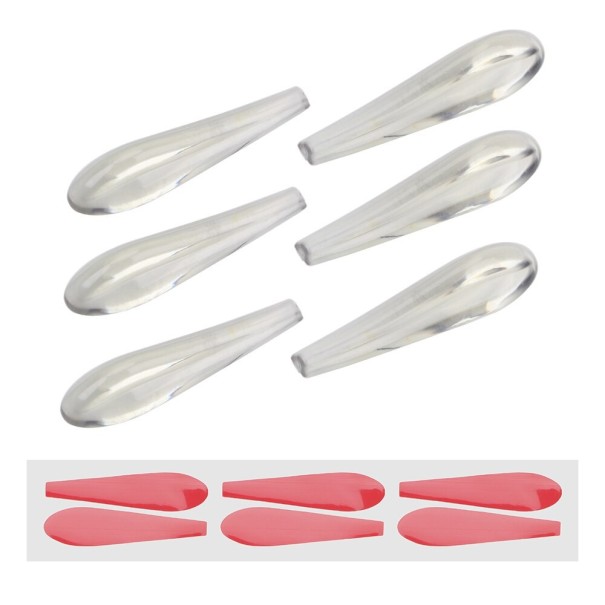 Autocollants pour phares de voiture 6 pcs blanc