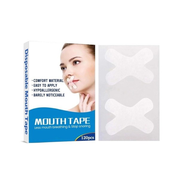 Autocollants respirants pour la bouche contre le ronflement Patches hypoallergéniques pour améliorer le sommeil Bande adhésive transparente pour la bouche pour un meilleur sommeil 120 pièces 1