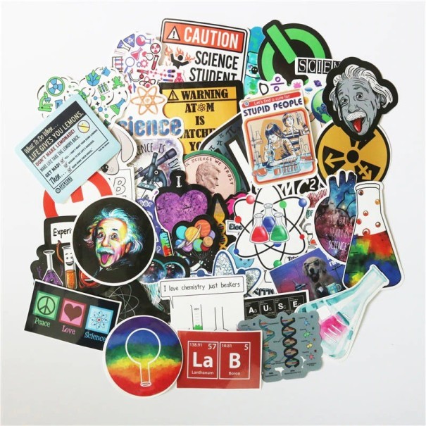 Autocollants scientifique 51 pcs 1