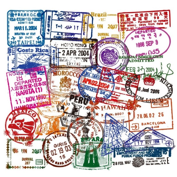 Autocollants timbres postaux 50 pcs A1771 1