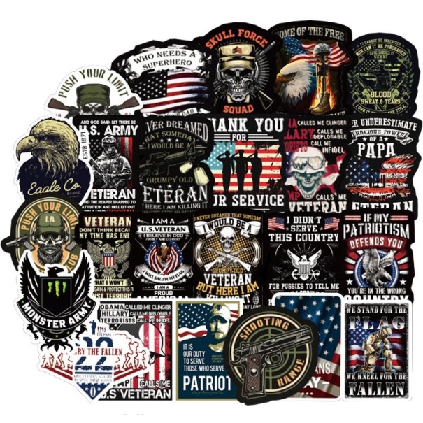 Autocollants USA 50 pcs A1796 1