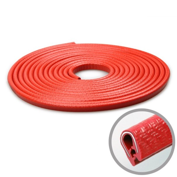 Autodeurbeschermstrip rood 10 m