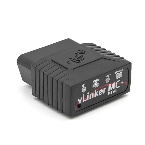 Autodiagnostický skener OBD2 s Bluetooth 4.0 pro Android i iOS s vyrovnávací pamětí 2 kB automatickým spánkem a vlastními příkazy černý 1