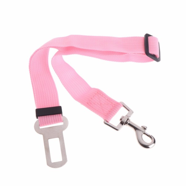 Autogordel voor hond lichtroze