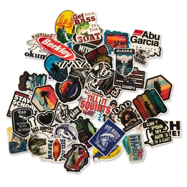 Αυτοκόλλητα ψαρέματος 52 τμχ E287 1