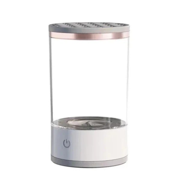 Automatický elektrický čistič štetcov 3v1 USB-C čistenie sušenie držiak pre make-up štetce priehľadná