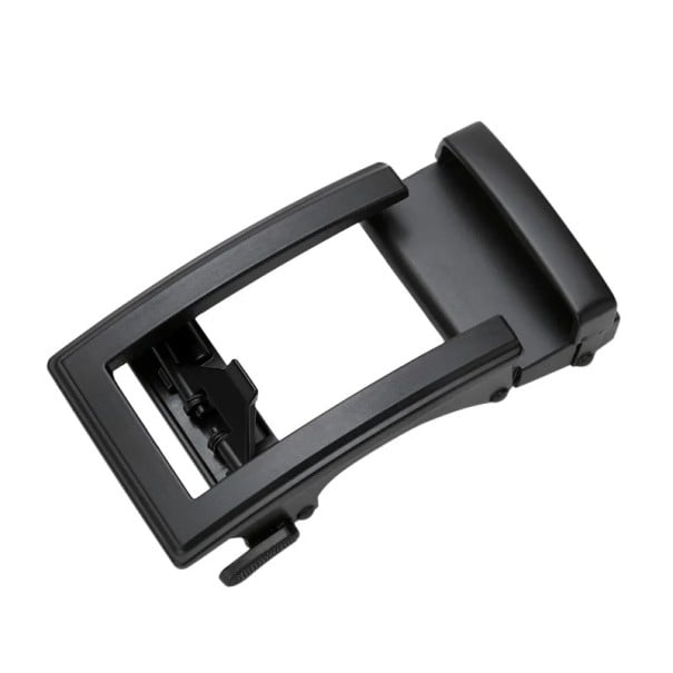 Automatische Schnalle für Herren aus Metalllegierung für Ledergürtel, 3,3 – 3,5 cm, austauschbare Schnalle, elegante Metallschnalle schwarz