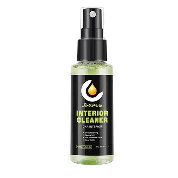 Autonpuhdistusvaahto 50ml Auton sisäpuhdistustyökalu Istuimet Kojelauta Muovi Tekstiilipuhdistusaine 1