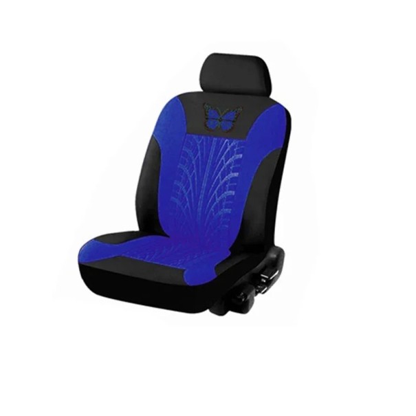 Autopotah na přední sedadlo 1 ks Design pneumatiky s motýlkem Ochranný potah na autosedačku Polyester Stylový vzor Snadná údržba modrá