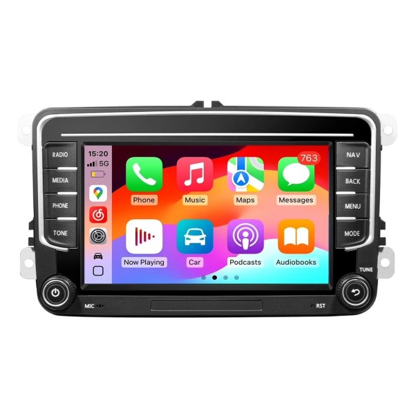Autoradio GPS 2Din GRANDnavi Android 13 8GB RAM 128GB ROM WiFi 4G CarPlay Android Auto pour VW Škoda Octavia Golf Passat Touran Polo Jetta 1