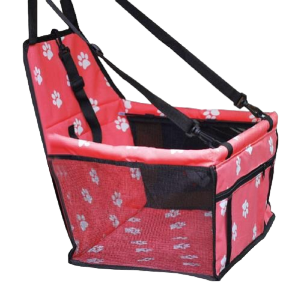 Autositz für Hunde 42 x 33 x 24 cm rot