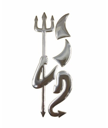 Autosticker - Devil Volkswagen J2723 zilver