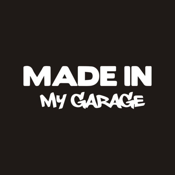 Autosticker gemaakt in mijn garage 2